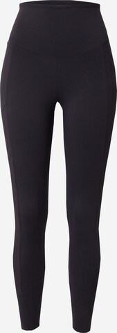 Maloja Skinny Workout Pants 'Punya' in Black: front