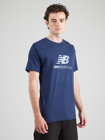 Tricou de la new balance pe albastru: față