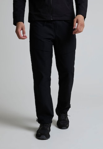 Alessandro Zavetti Regular Cargobroek 'Florenzi 2.0' in Zwart: voorkant