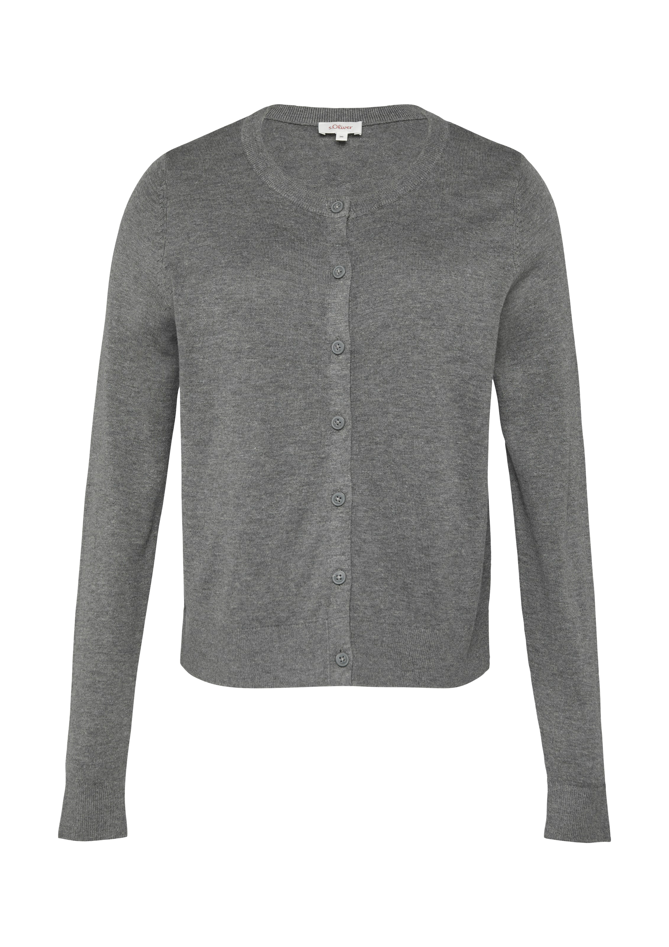 s.Oliver Strickjacke in Grau: Vorderseite