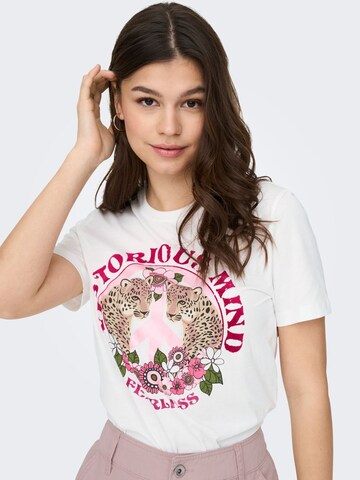 ONLY - Camiseta 'Lenni' en blanco