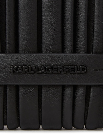 Portamonete 'Kushion Slim Bi-Fold' di Karl Lagerfeld in nero