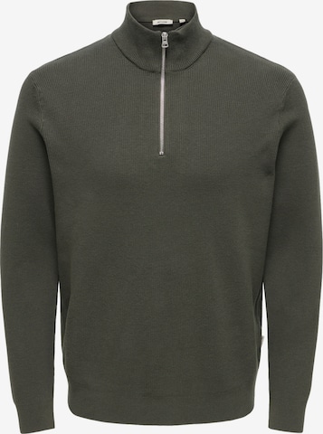 Only & Sons Bluzka sportowa 'ONSPHIL' w kolorze zielony: przód