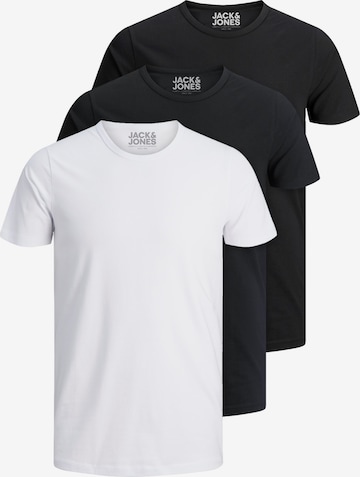 JACK & JONES T-Shirt 'JJO-Neck' in Schwarz: Vorderseite