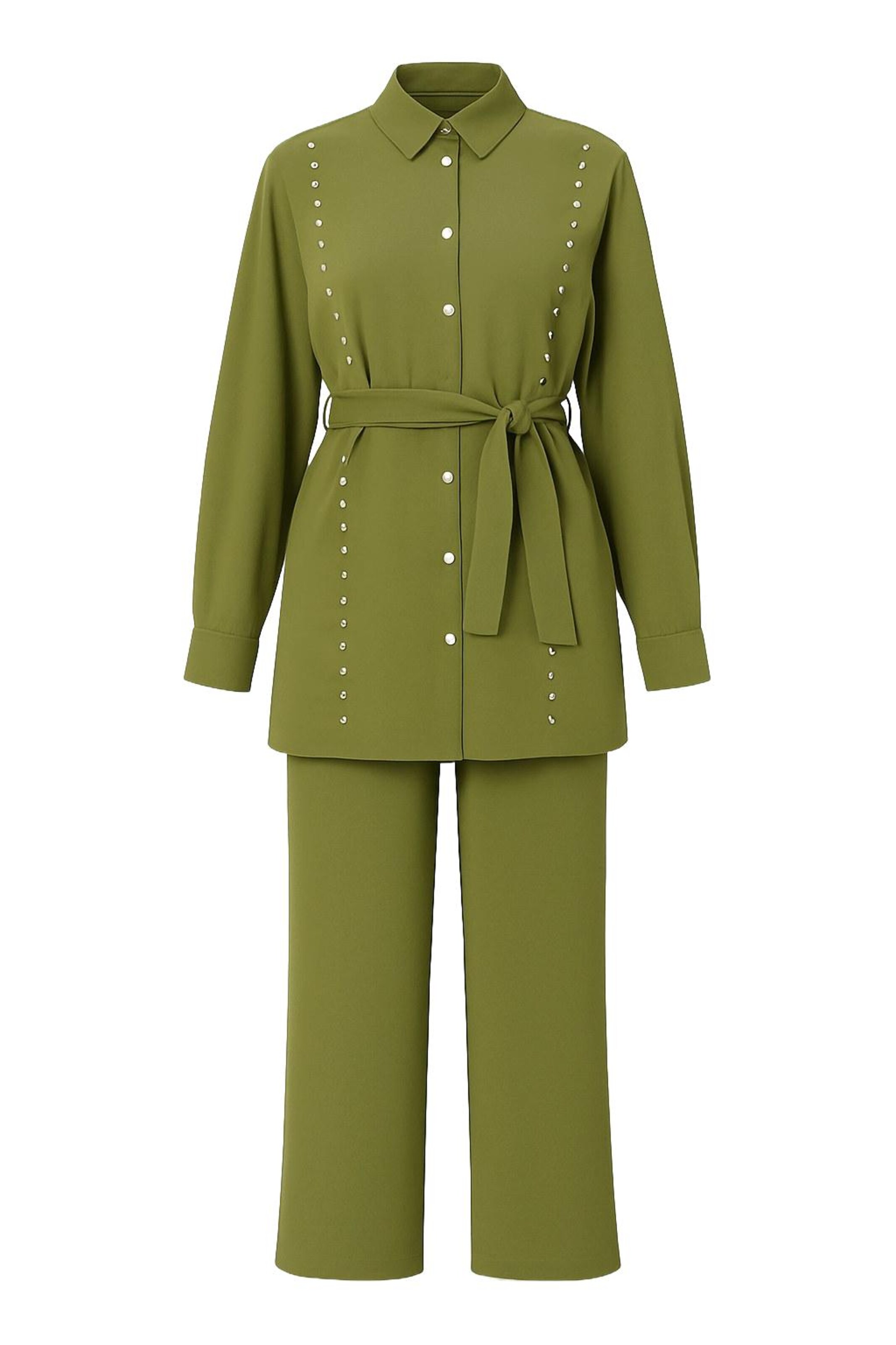 MODAMIHRAM Broekpak in Groen: voorkant