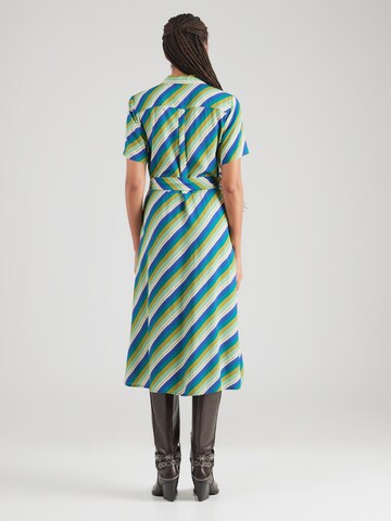 King Louie Košeľové šaty 'Olive' - Modrá
