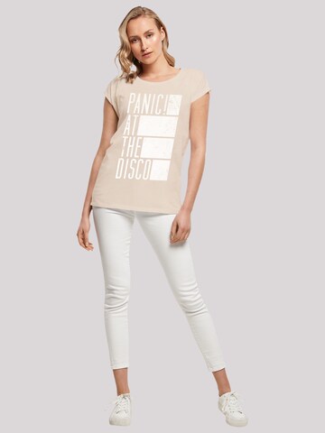 T-shirt 'Panic At The Disco Block' F4NT4STIC en beige