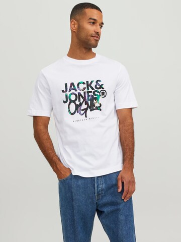 JACK & JONES قميص 'SILVER LAKE' بلون أبيض