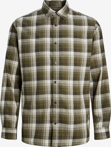 Coupe slim Chemise 'CHASER JOSHUA' JACK & JONES en vert : devant