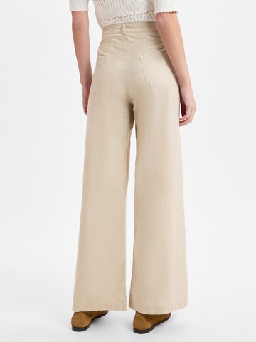 Wide Leg Pantalon Franco Callegari en beige