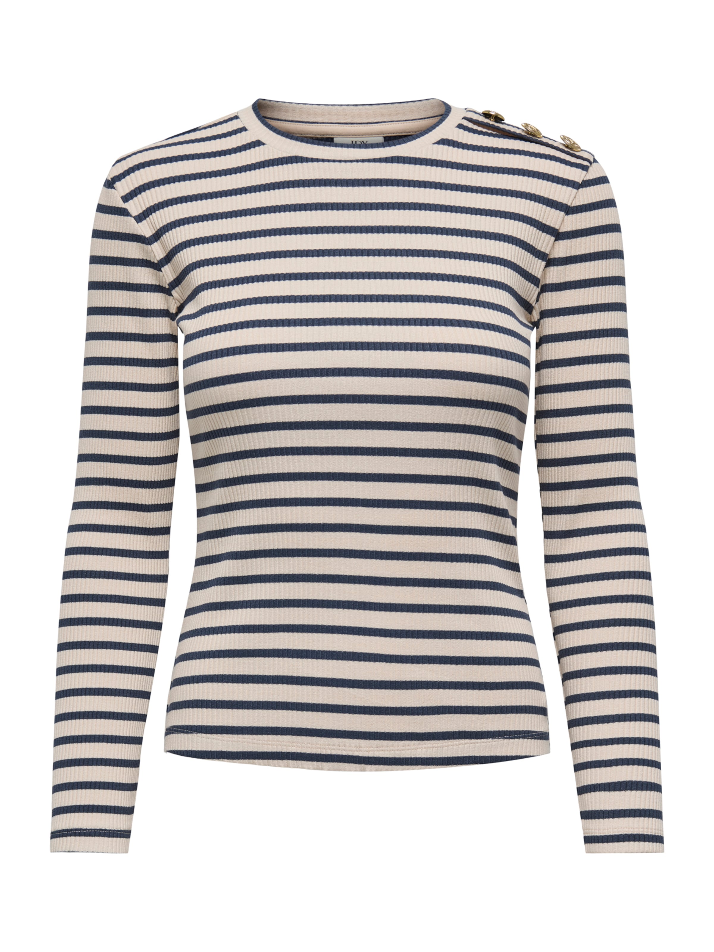 JDY T-shirt 'JDYKATO' en écru / marine, Vue avec produit