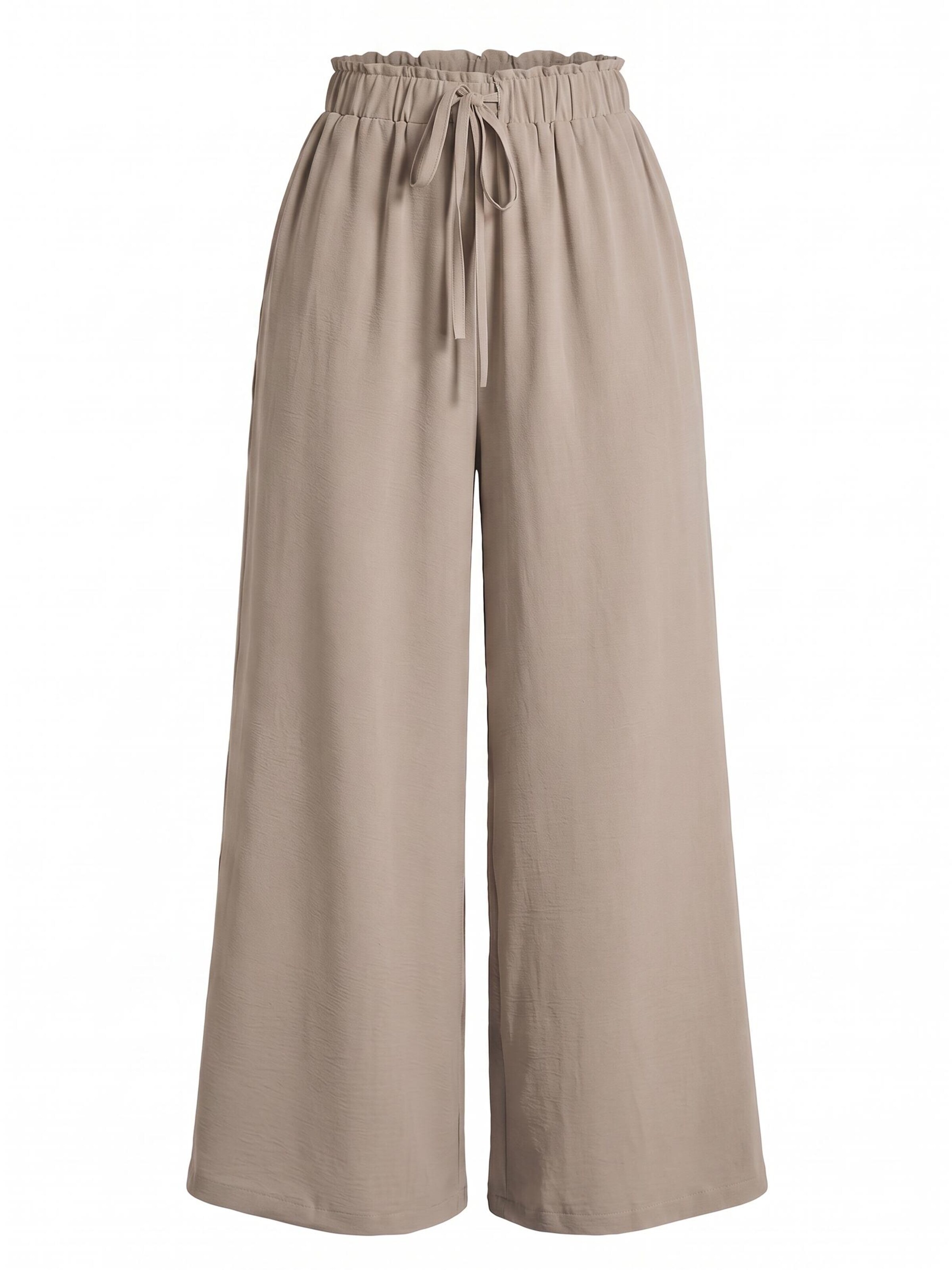 Cupshe Wide leg Pants 'Wide-Leg Pants' in Beige: front