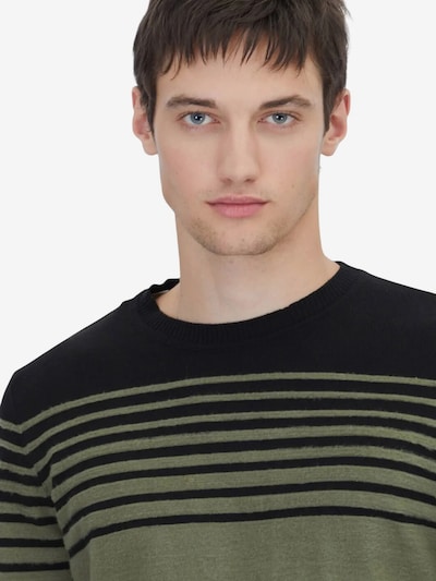 KİP Sweater in XXXL in Khaki / Black, Item view