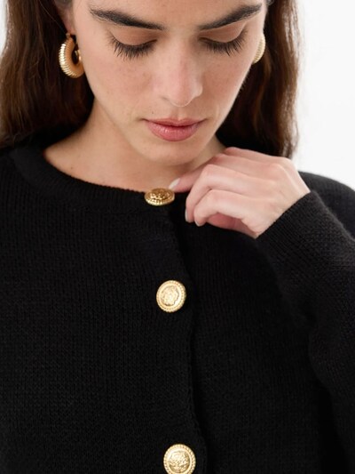 Hiccup Knit Cardigan in Black, Item view