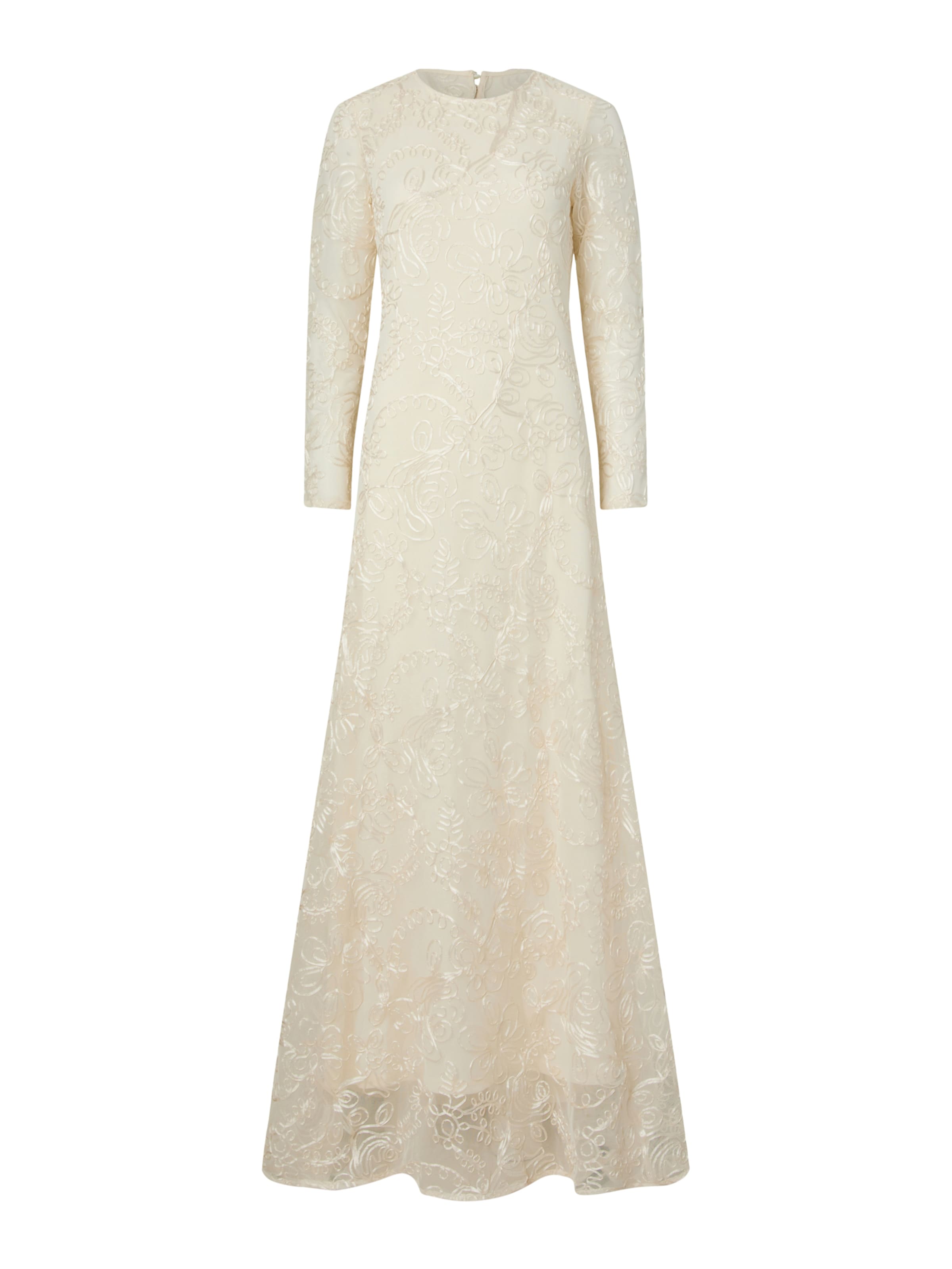 YAS Вечерна рокля 'YASFLORINA' в бежово: отпред