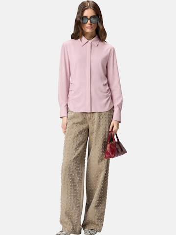 PINKO Shirt 'PINKO CIMBIDIO CAMICIA CRESPO FLUIDO CAMICIA' in Pink