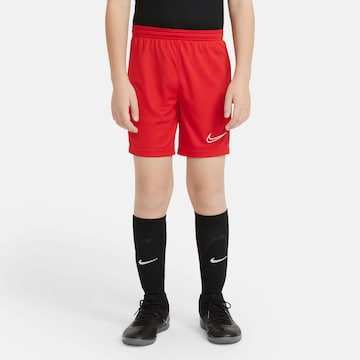 NIKE Regular Workout Pants 'Academy 21' in Red: front