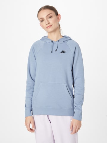 Bluză de molton de la Nike Sportswear pe albastru: față