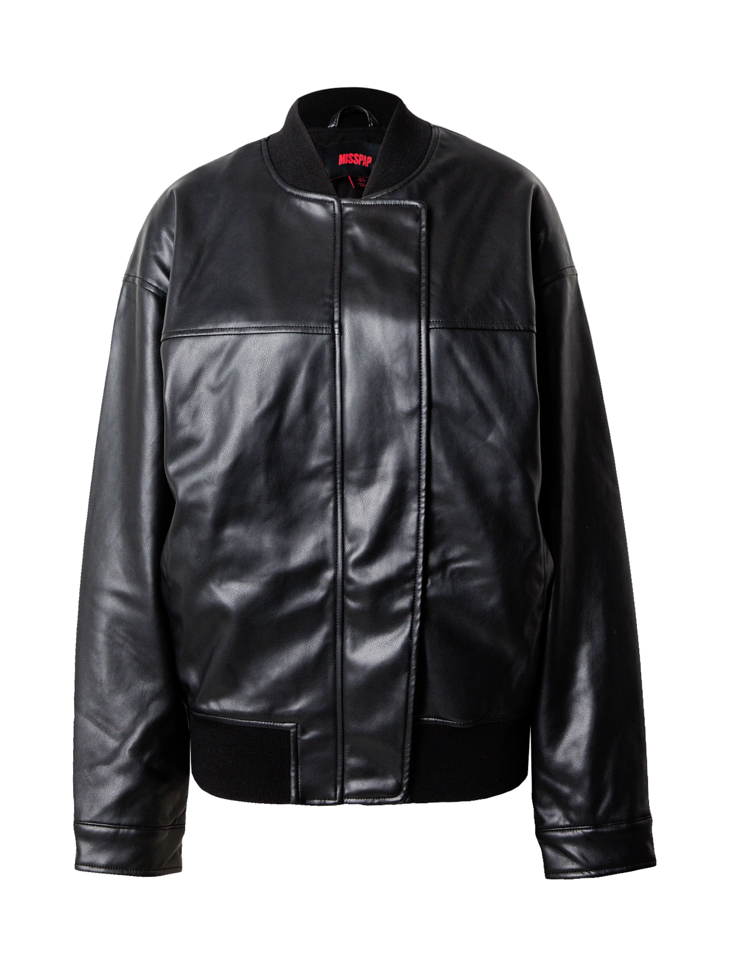 Misspap Přechodná bunda – černá: přední strana