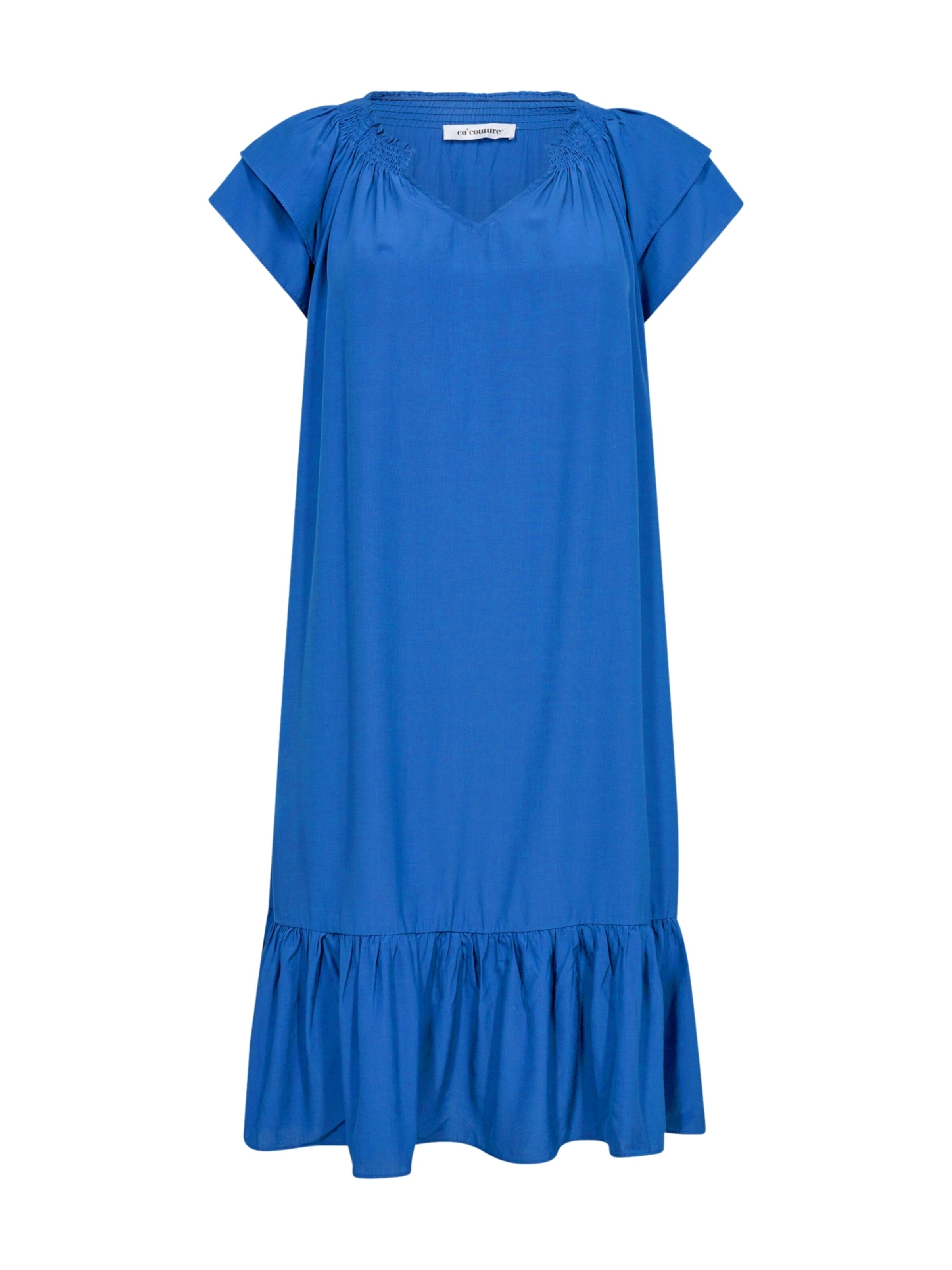 Robe 'Sunrise' co'couture en bleu : devant