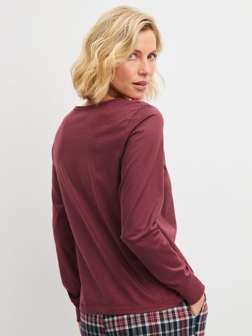 Camicia da notte 'PJ Party M&M' di CALIDA in rosso