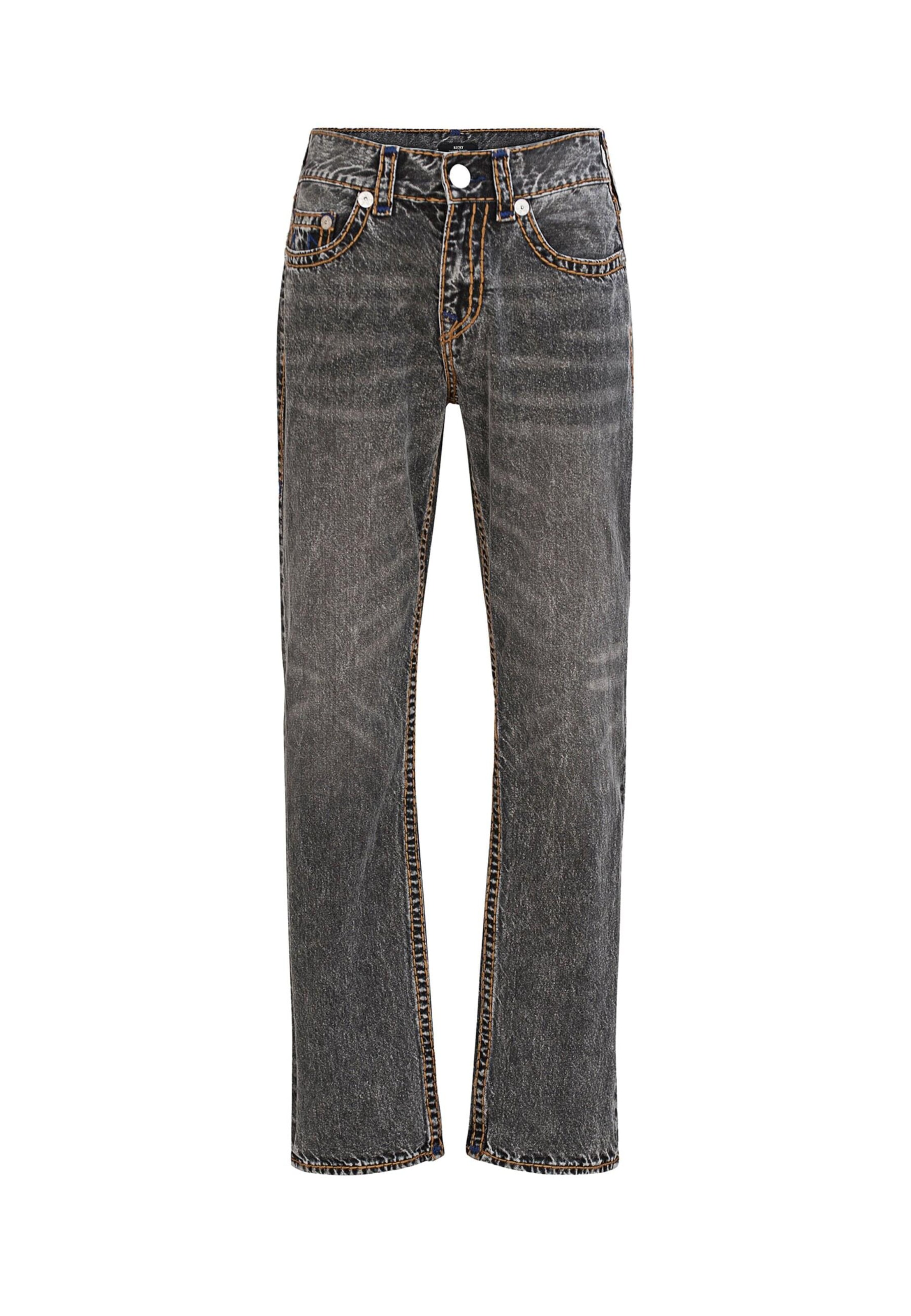 True Religion Normální Džíny 'Ricky' – černá: přední strana