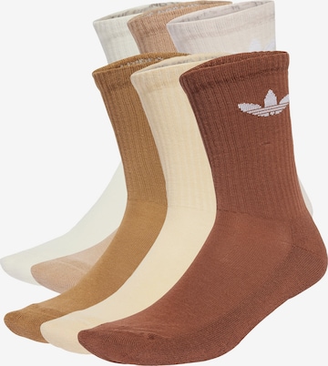 ADIDAS ORIGINALS Socks 'Trefoil Cushion' in Beige: front