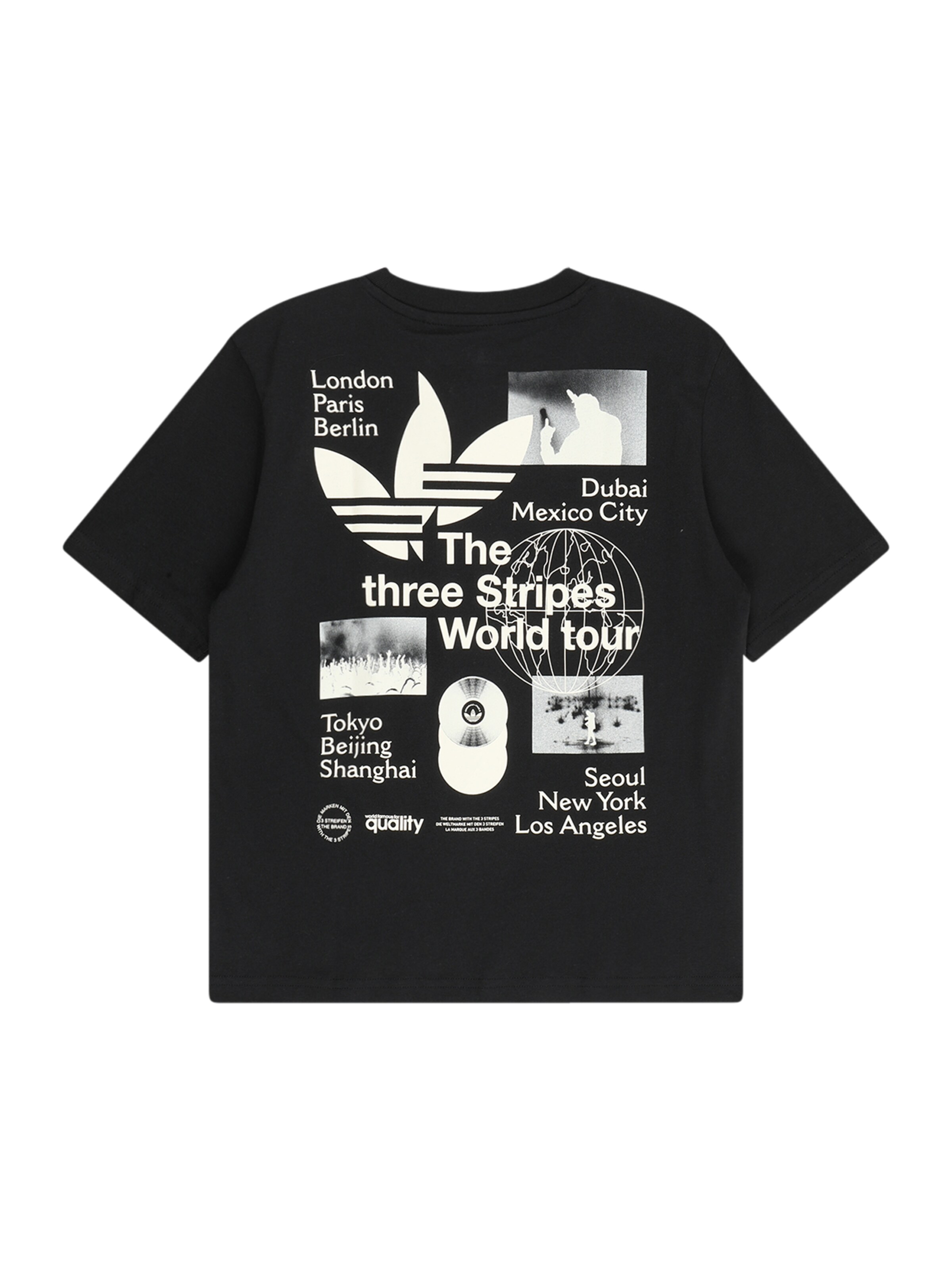 juoda ADIDAS ORIGINALS Marškinėliai