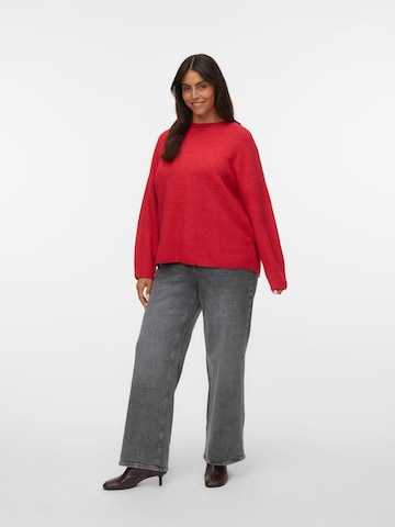 Vero Moda Curve Pullover 'VMCBoom' in Rot