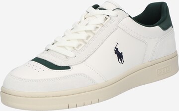 Sneaker low de la Polo Ralph Lauren pe alb: față