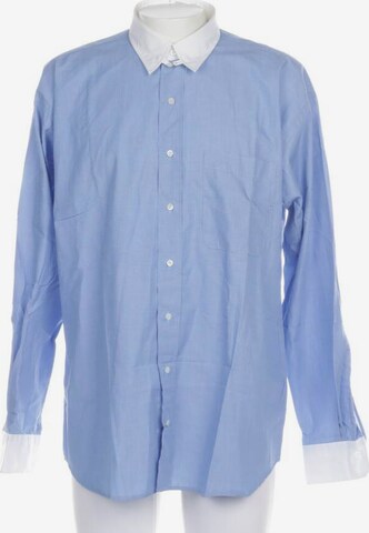 BOSS Black Button Up Shirt in XS in Blue: front