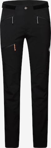 MAMMUT Regular Outdoorhose 'Taiss' in Schwarz: Vorderseite