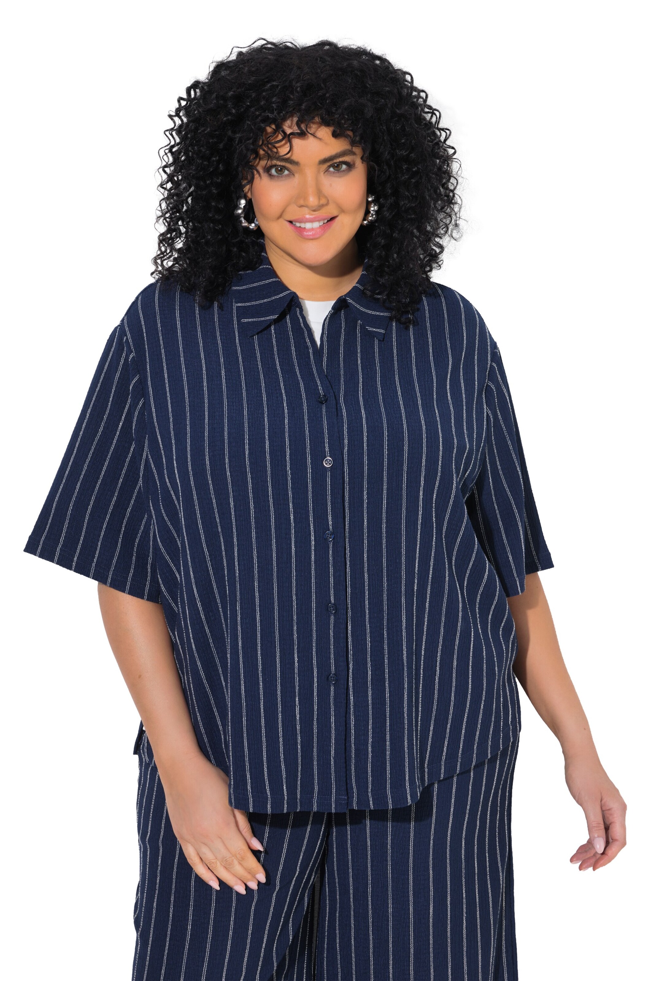 Ulla Popken Blouse in Blue: front