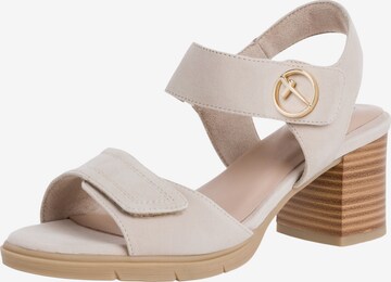 Sandales TAMARIS en beige : devant