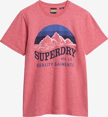 T-Shirt Superdry en rose : devant