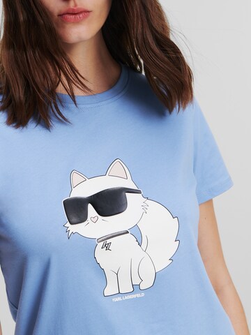 T-shirt 'Ikonik' Karl Lagerfeld en bleu