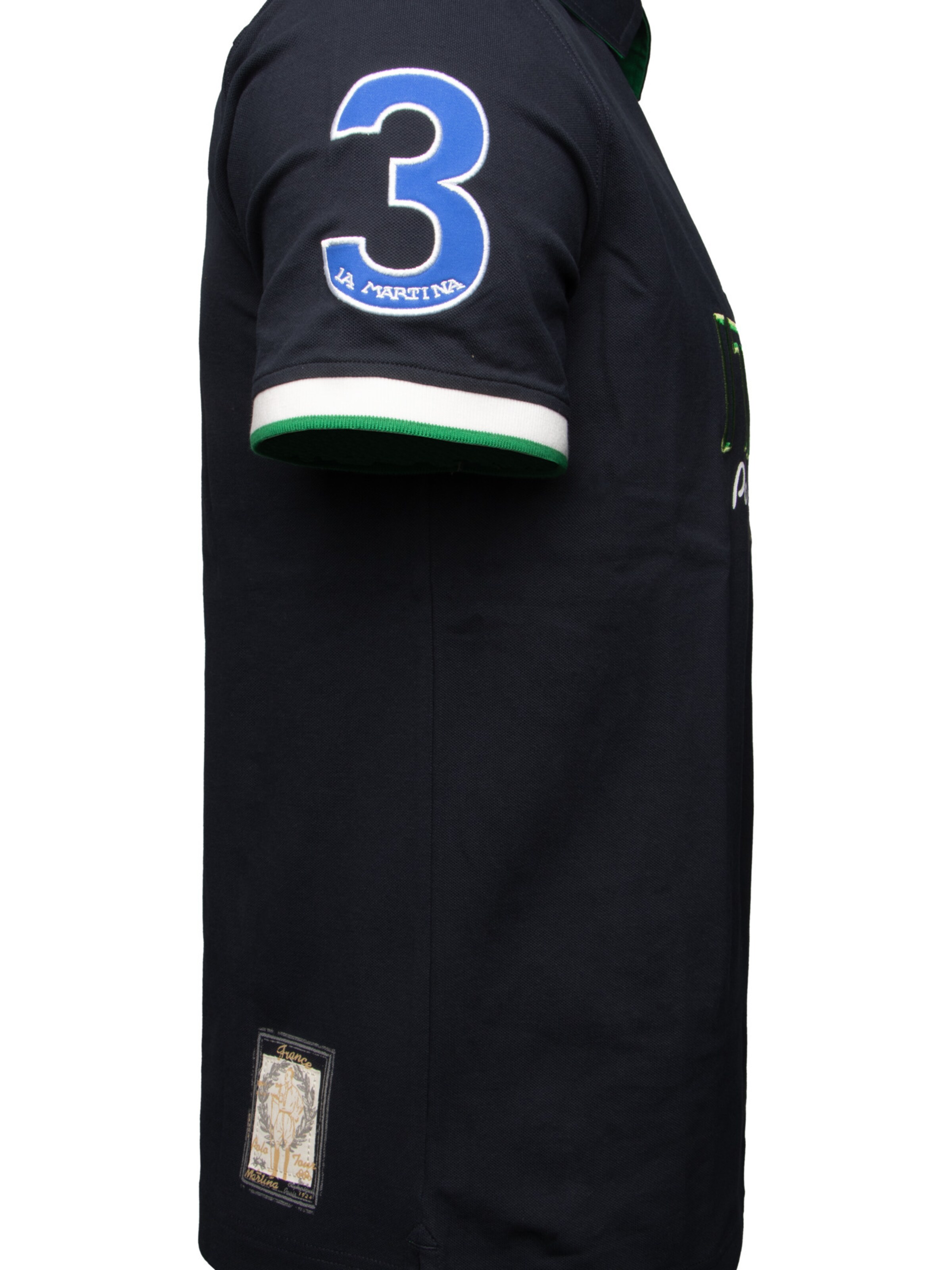 T-Shirt 'Map318' La Martina en bleu