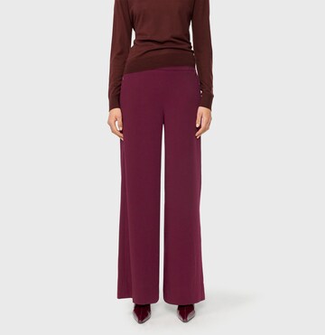MAC Wide leg Pants 'Coralie' in Red: front