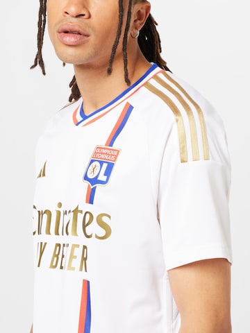 ADIDAS PERFORMANCE Αθλητική φανέλα 'Olympique Lyonnais 23/24 Home' σε λευκό