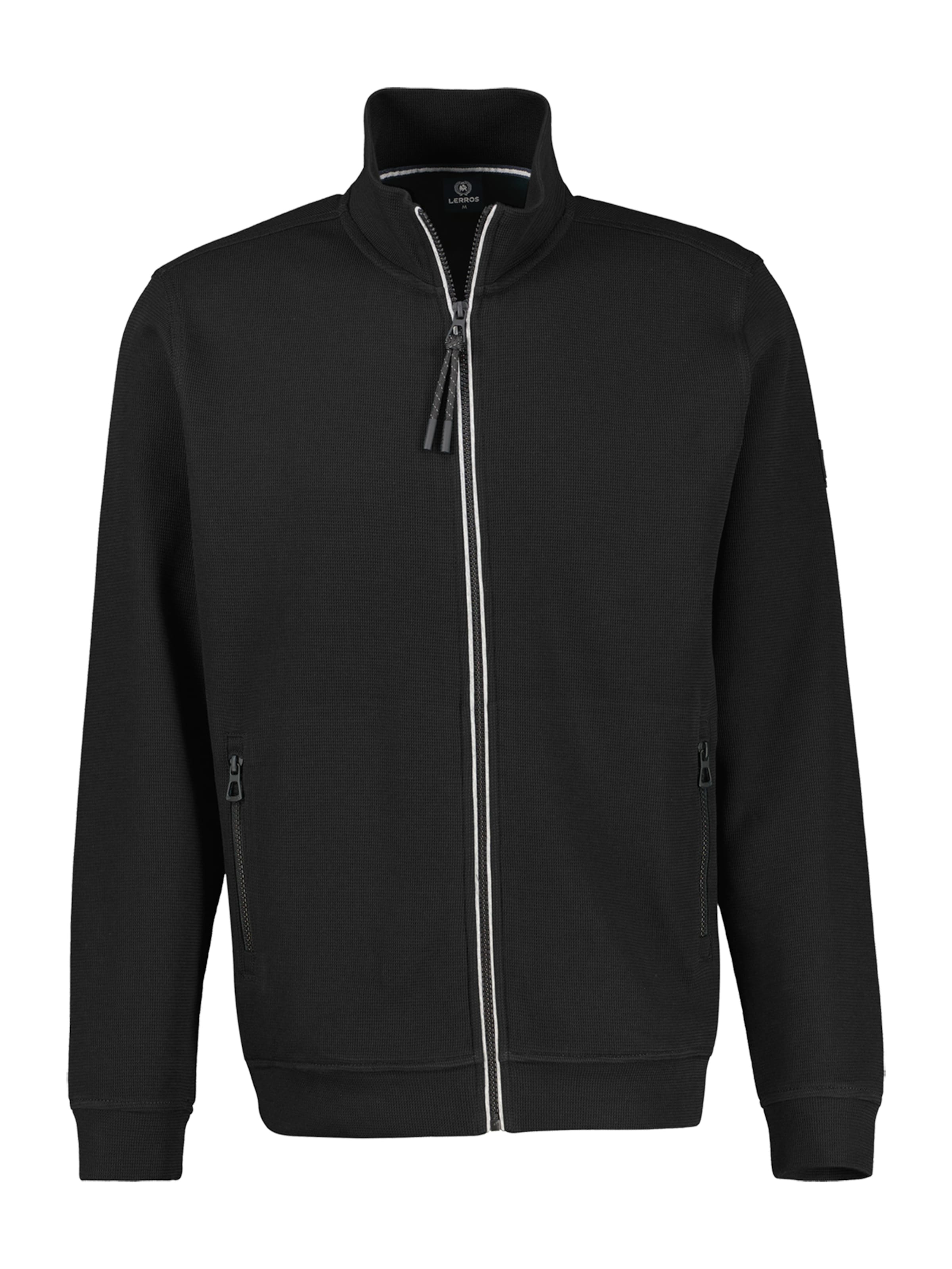Veste mi-saison LERROS en noir : devant