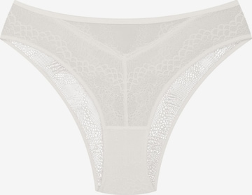 ESOTIQ - Panti 'Slip Bonjour, feine Spitze, ornamentales Muster, transparent' en blanco: frente