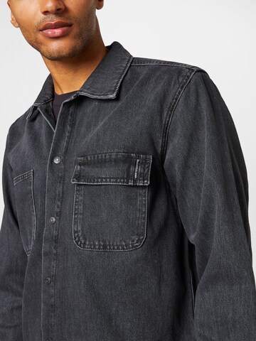 Fit confort Veste mi-saison Marc O'Polo DENIM en noir