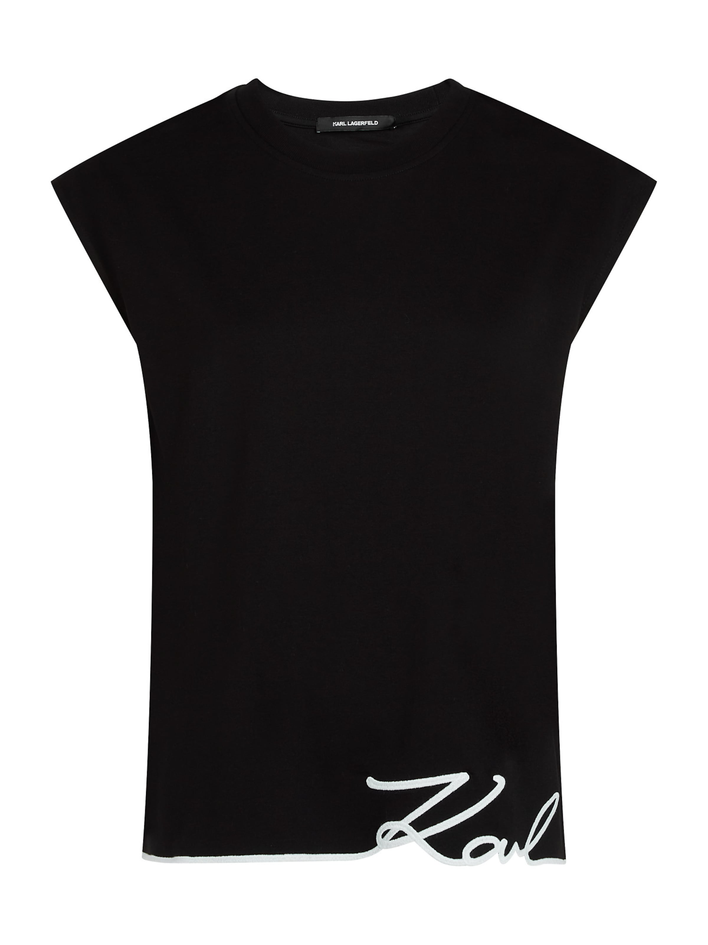 Karl Lagerfeld - Camiseta en negro: frente