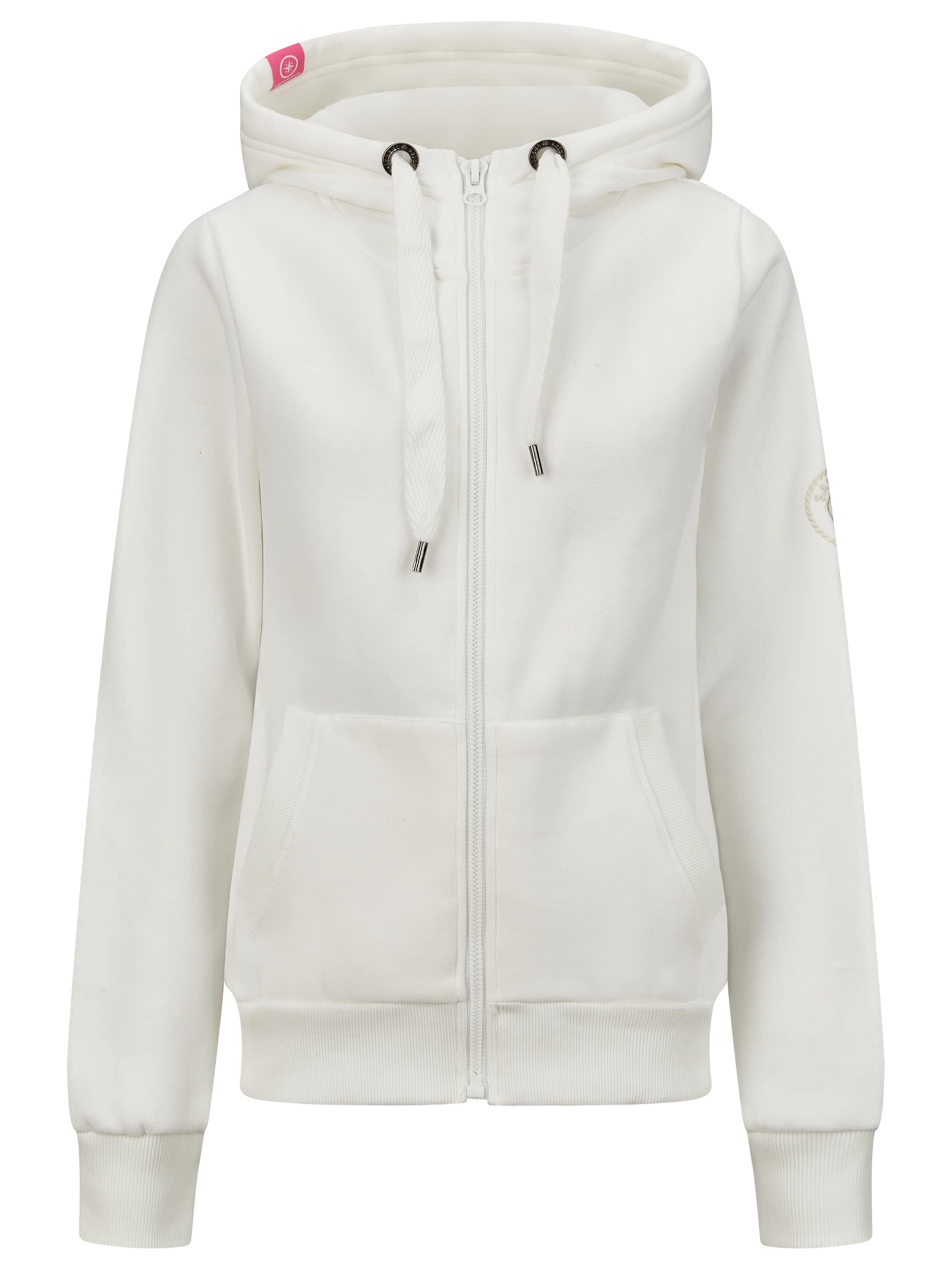 salzhaut Sweatjacke 'Sööte' in Weiß: Vorderseite