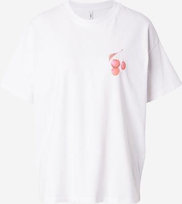 ONLY T-shirt i vit: framsida