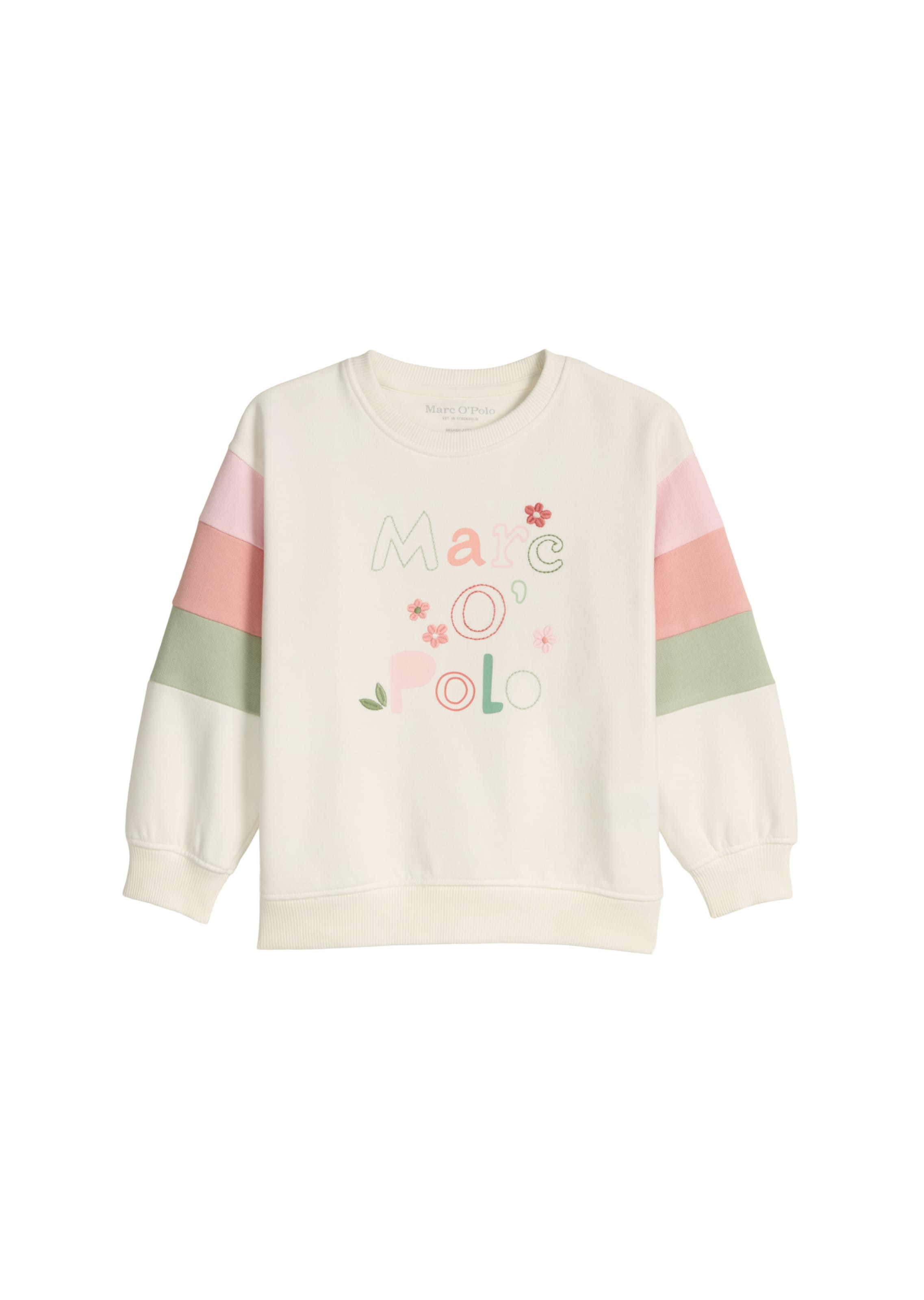 Marc O'Polo Sweatshirt in Wit: voorkant