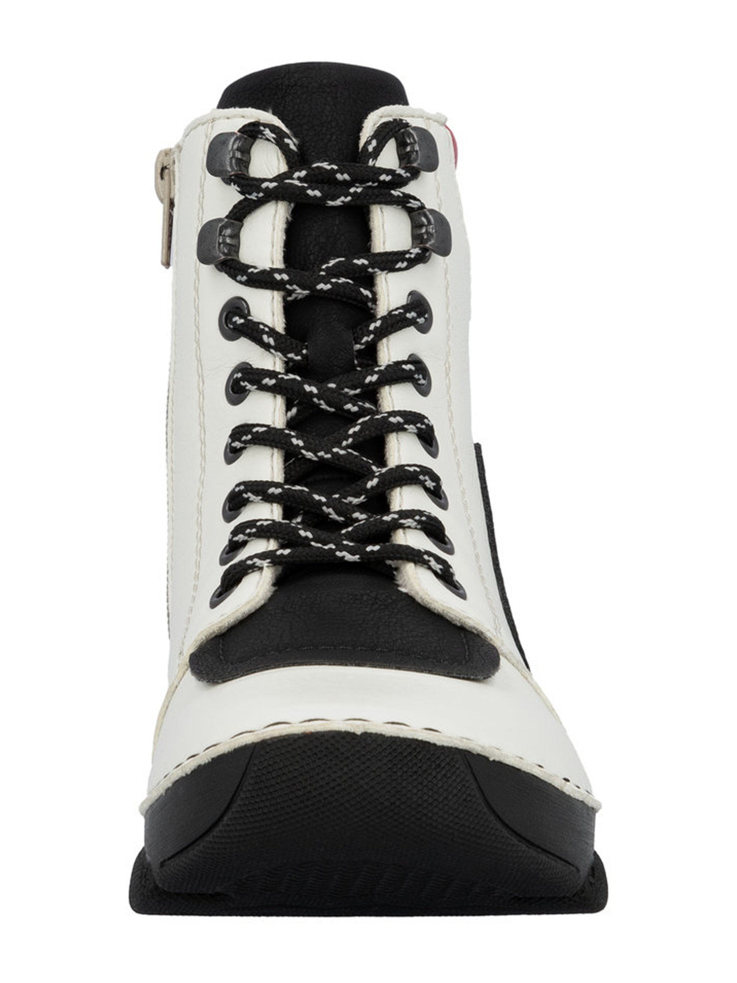 Rieker Lace-Up Ankle Boots in Beige