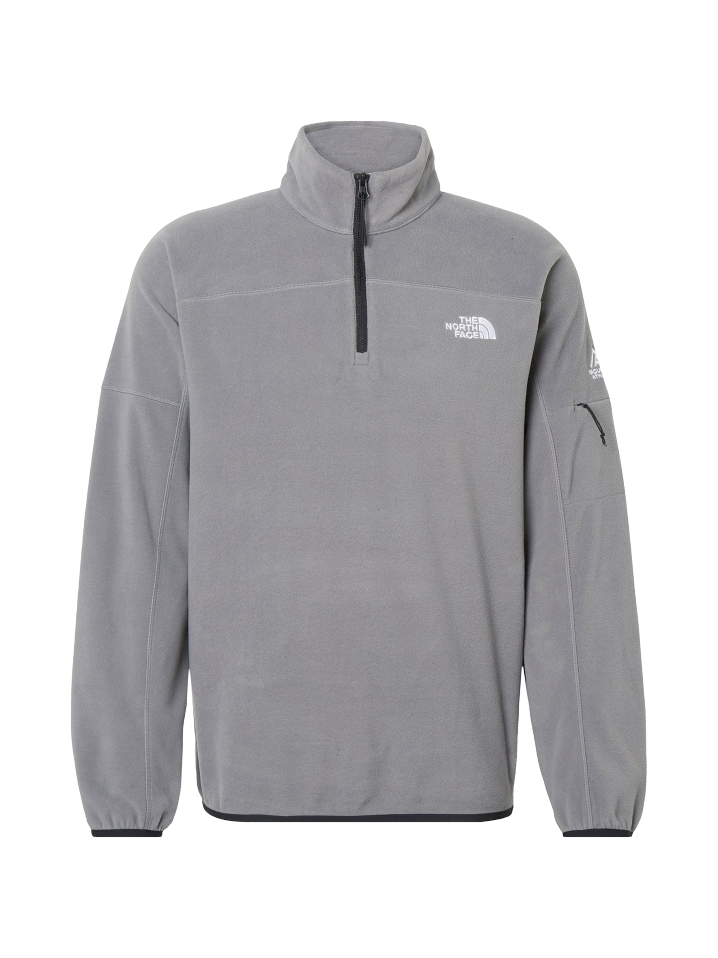 THE NORTH FACE Спортивная кофта 'MOUNTAIN ATHLETICS GLACIER' в размере S в Серый / Белый, Обзор товара