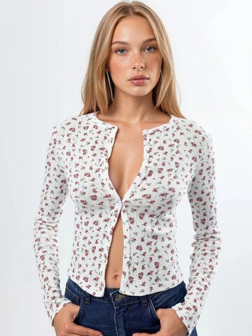 Busem Knit cardigan in White: front