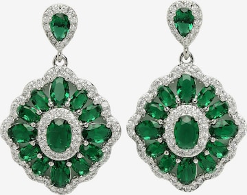 Boucles d'oreilles 'Emiliaina' AVANT-GARDE PARIS en vert : devant